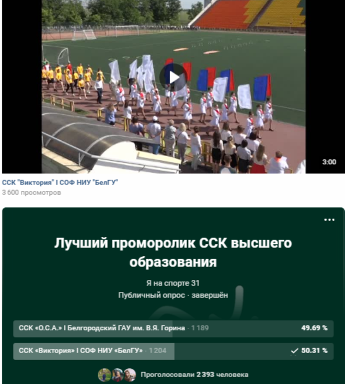 Подведены итоги второго этапа областного конкурса «Лучший студенческий спортивный клуб»